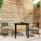 Gossi set de mobilier pentru gradina, 3 piese, gri