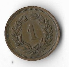 Moneda 1 rappen 1940 - Elvetia foto