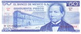 Bancnota Mexic 50 Pesos 1973 - P65a UNC