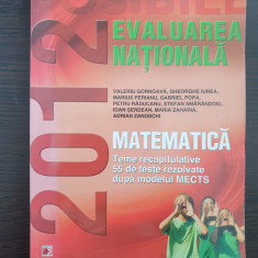 MATEMATICA EVALUAREA NATIONALA 2012 Teme recapitulative, 55 teste - Gornoava