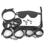 Set BDSM Pleasure &amp; Power 7 Piese, Negru, Guilty Toys