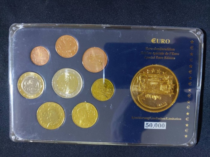 Euro set - Grecia 2002-2006 + medalie comemorativă , UNC