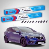Cumpara ieftin Ștergătoare Renault Megane IV Grandtour Break 2017-prezent | Set Față Flat Premium &ndash; TeamCar&reg;