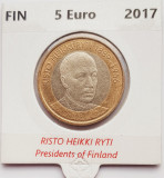 2273 Finlanda 5 euro 2017 President Risto Heikki Ryti km 257, Europa
