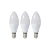 Set 3 becuri LED V-tac, E14, 5.5W (40W), 470 lm, A+, lumina calda
