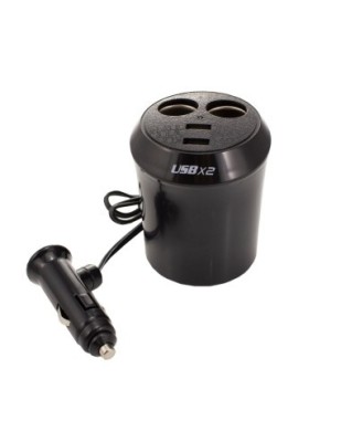 Incarcator multifunctional bricheta auto cu 2 porturi usb foto