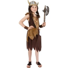 Costum Viking fetite 7-9 ani