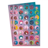 Autocolante Copii, Gabby&#039;s Dollhouse, Set 80 Bucăți, Multicolor, desene animate si benzi desenate, Oem