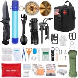 Kit supravietuire multifuncional flippy, 40 de instrumente profesionale, echipament de prim-ajutor, drumetie, camping
