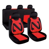 Cumpara ieftin SET HUSE SCAUN NERO ROSU