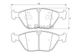 Set placute frana,frana disc MERCEDES E-CLASS (W211) (2002 - 2009) BOSCH 0 986 424 649
