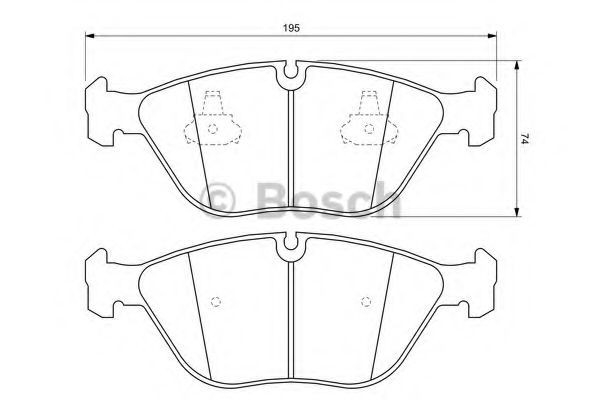 Set placute frana,frana disc VW PASSAT Variant (3B6) (2000 - 2005) BOSCH 0 986 424 649