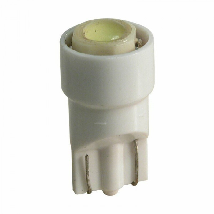 Bec tip LED 12V 1W soclu plastic T10 W2,1X9,5d 2buc Carpoint - Alb focalizat CAR0730301