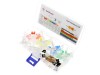 Optosupply Kit LED THT 5mm 130 buc cu Diode Albastra, Alba, Galbena, Verde, Rosie si Rezistori, Cutie Plastic