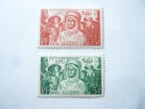 Serie mica Algeria colonie franceza 1949 UPU 75 Ani , val. 5 si 15 fr
