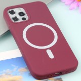 Husa Compatibila cu Apple iPhone 13 PRO MAX Perfect Fit Silicon TPU Slim Antisoc RED - cu incarcare wireless