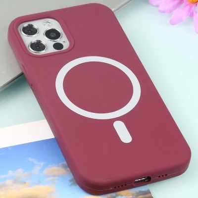 Husa Compatibila cu Apple iPhone 13 PRO MAX Perfect Fit Silicon TPU Slim Antisoc RED - cu incarcare wireless foto