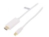 Cablu DisplayPort 1.2 la HDMI 2m Alb