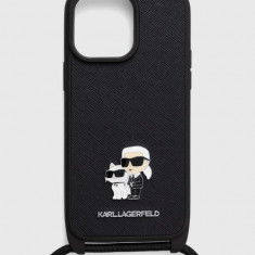 Karl Lagerfeld etui pentru telefon iPhone 14 Pro Max 6.7 culoarea negru