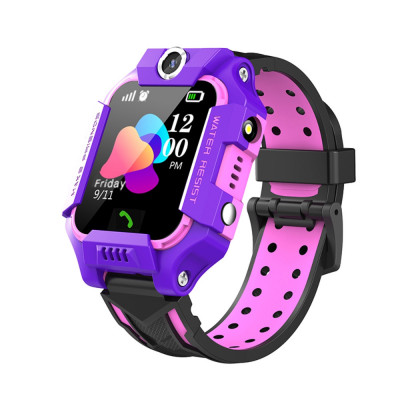Ceas Smartwatch Pentru Copii YQT Q19Z, fara GPS, cu Functie telefon, Camera, Album, Lanterna, Mov foto