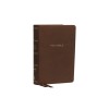 NKJV, Reference Bible, Compact Large Print, Imitation Leather, Brown, Red Letter Edition, Comfort Print