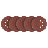 Discuri de slefuit Velcro cu 8 gauri, 150 mm, granulatie P80, 5 buc Graphite