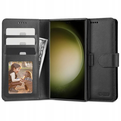 Husa Tech-Protect Wallet Wallet pentru Samsung Galaxy S23 Ultra Negru foto