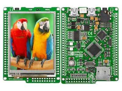 Afişaj TFT cu Interfaţă JTAG și UART pentru ARM foto