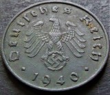 Cumpara ieftin Moneda istorica 10 REICHSPFENNIG - GERMANIA NAZISTA, anul 1940 A *cod 1076, Europa