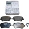 Set placute frana fata Dacia Logan 1 (KS, FS), Lodgy (JS), Dokker (KE), Duster 2; Mercedes Citan (W415); Nissan Note 1 (E11); Renault Clio 3 (BR), Ka