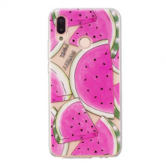 Carcasa Husa Huawei P20 Lite model Watermelon, Antisoc + Folie sticla securizata Husa Huawei P20 Lite Tempered Glass Viceversa foto