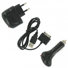 Set incarcare/sincronizare 4 in 1 pentru iPhone 3G / 3GS / 4 foto