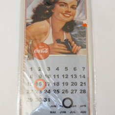 Calendar Coca Cola metal 20 x 40 cm reclama Coca Cola - nou - model 1