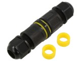 Conector Alimentare AC IP68 cu Şurub Negru SHENZHEN GREENWAY M684B.3P.4-11MM