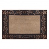 Covor antiderapant BH 219W Welcome, exterior, interior - maro, 45x70 cm