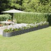 VidaXL Strat &icirc;nălțat grădină gri 620x80x36cm oțel galvanizat 318944