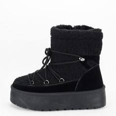 Ghete negre imblanite LT33-18 115 foto