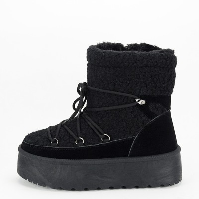 Ghete negre imblanite LT33-18 115 foto