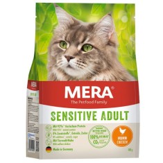 MERA Sensitive Adult cu Pui, hrană uscată pentru pisici, 400 g