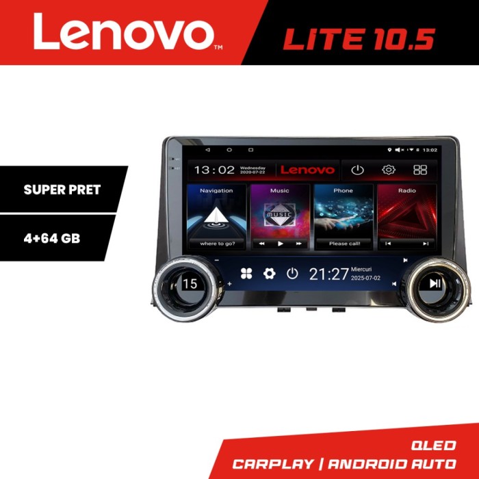 Navigatie Citroen Berlingo 2019-2021 Kit-berlingo18 Lenovo 8 core 4+64 10.5 inch Incell 1K android Wifi 5Ghz gps internet v3 CarStore Technology