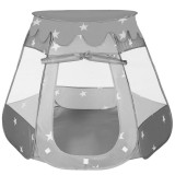 Tarc loc de joaca pentru copii sau bebe, material textil, gri, 95x70cm Household NewTrend