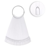 Paletar Tipsuri Unghii, Model Patrat, 40 Bucăți, Transparent, Plastic