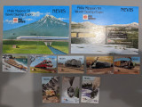 Nevis - Timbre trenuri, locomotive, cai ferate, nestampilate MNH, Nestampilat