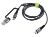 Cablu USB 2.0 A la C 1m negru și gri, Goobay