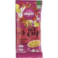Orez Indian cu Curry Cup Bio 67gr Davert