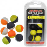 Two Tones Balls 14mm (bile plutitoare) 6buc oranžov&aacute;/b&iacute;l&aacute;, Starbaits