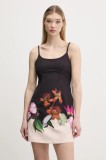 Desigual rochie LE MANS culoarea negru, mini, evazată, 25SWVW16