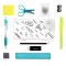 Set accesorii scoala si birou, 11 Piese, cutie transparenta