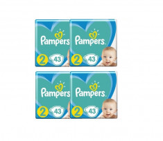 Pachet 4 x Pampers New Born - nr.2, 4-8 kg, 43 buc foto