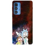 Husa compatibila cu Motorola Moto G51 5G model Look Morty!, Silicon, TPU, Viceversa, Transparent, Carcasa